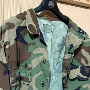 Vintage camouflage field jacket
